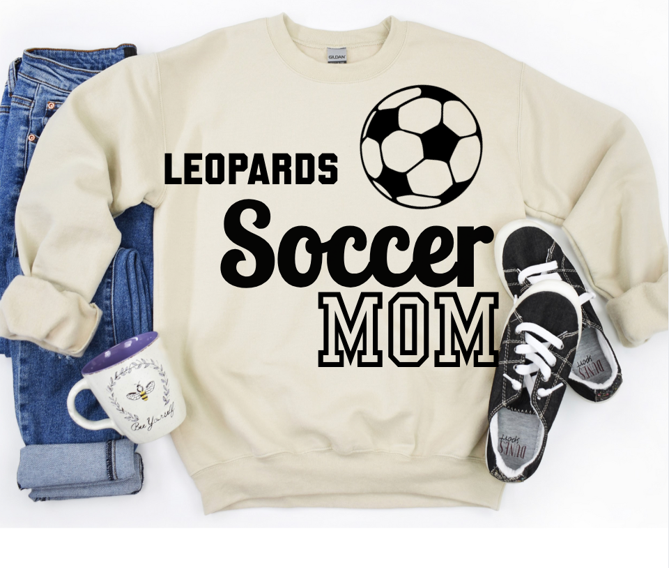 Leopard Soccer Mom Crewneck/Tee
