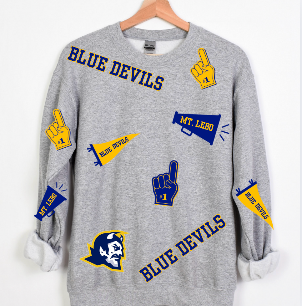 Mt Lebo Blue Devils Spirit Sweatshirt