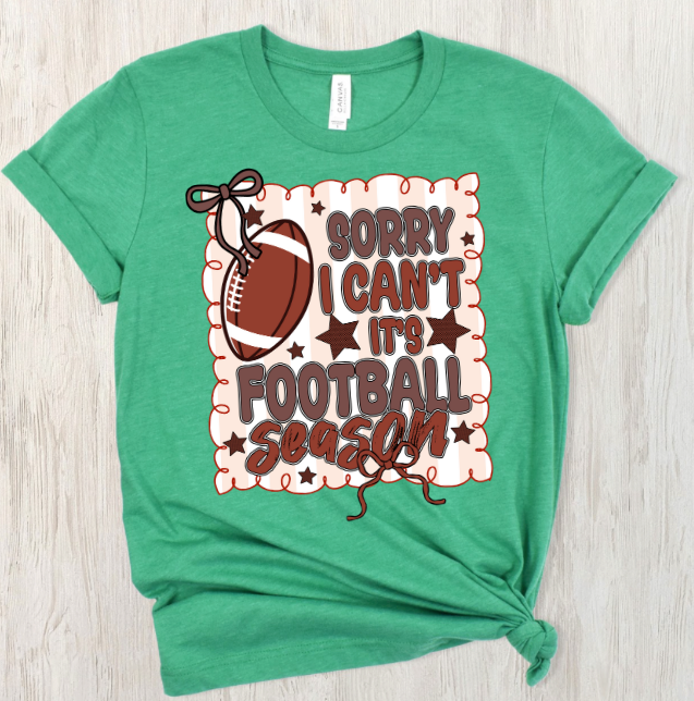 Sorry, Can't. It's Football Season