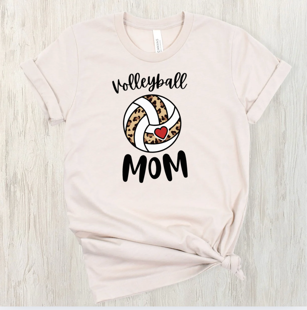 Leopard Love Volleyball Mom