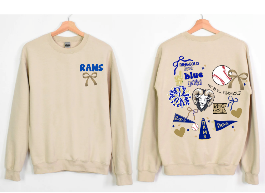 Maslo Baseball Spirit Bow Crewneck
