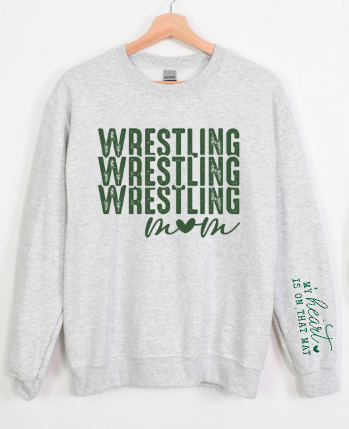 Wrestling Mom Crewneck with Sleeve