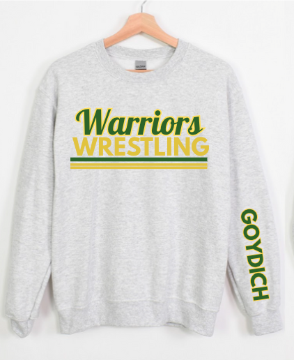 WARRIORS Wrestling with Sleeve Personalization