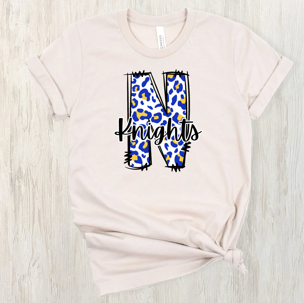 Norwin Leopard Print Tee and Crewneck