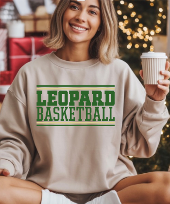 Leopard Basketball Crewneck