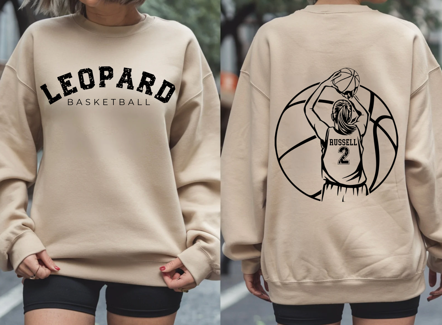Personalized Basketball T-shirt and Crewneck