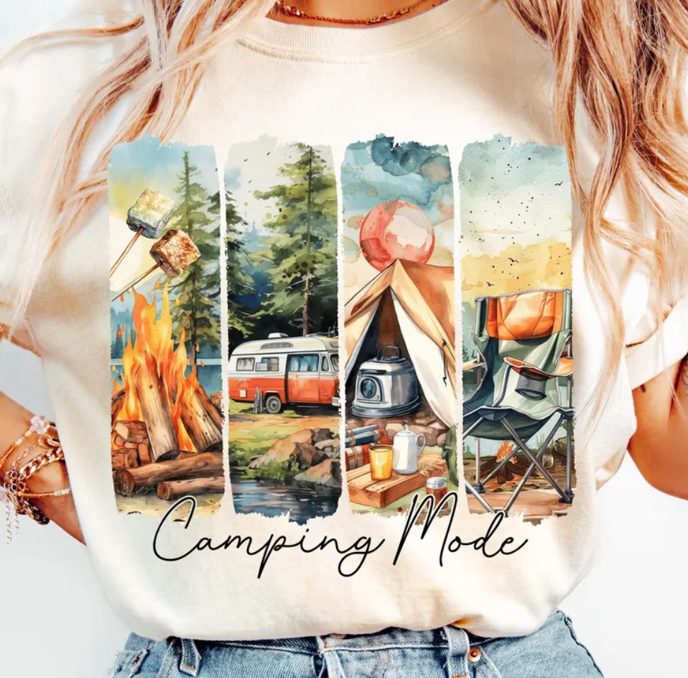 Camping Mode Tshirt/Crewneck
