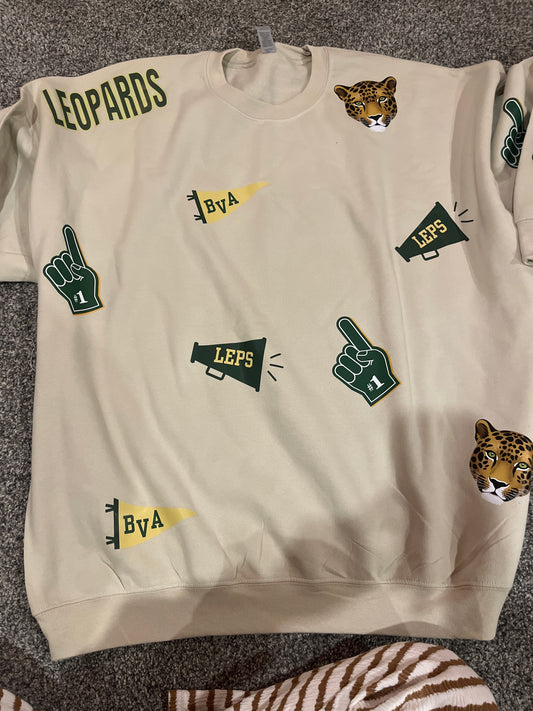 “Oopsie” Leopard Spirit Crew