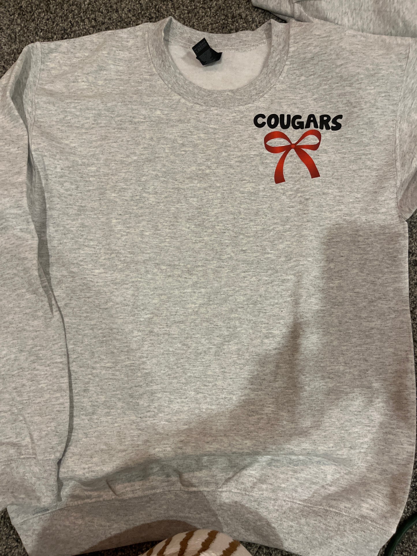 “Oopsie” Charleroi Spirit Bow Crewneck (GRAY)