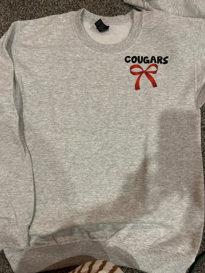 “Oopsie” Charleroi Spirit Bow Crewneck (GRAY)