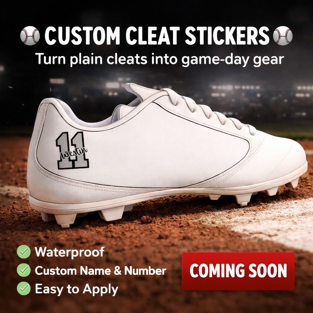 Custom Cleat/Shoe Stickers Set
