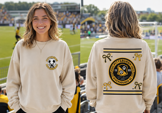 Riverhounds Bow & Stripe Crewneck