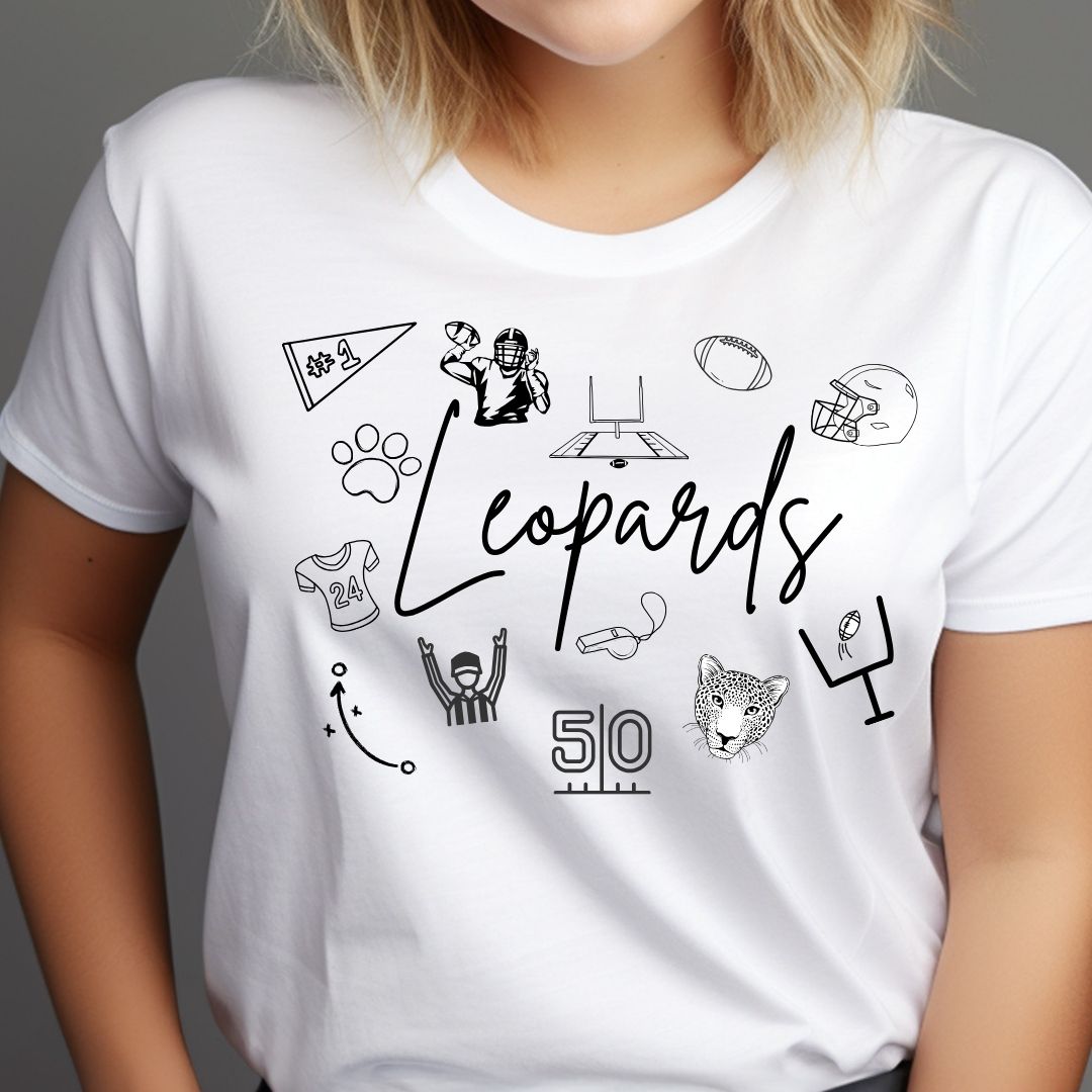 Leopard Football Doodle
