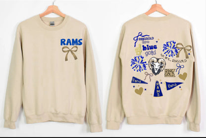 “Oopsie” Ringgold Spirit Bow Crewneck (GRAY)