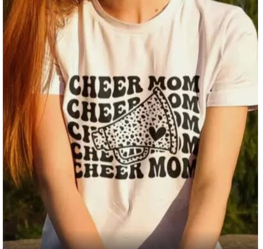 Cheetah Print Cheer Mom