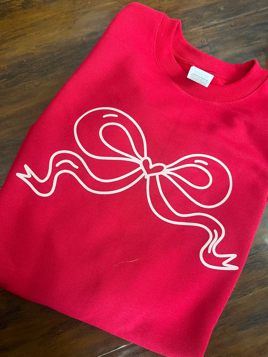 Valentine Bow Crewneck