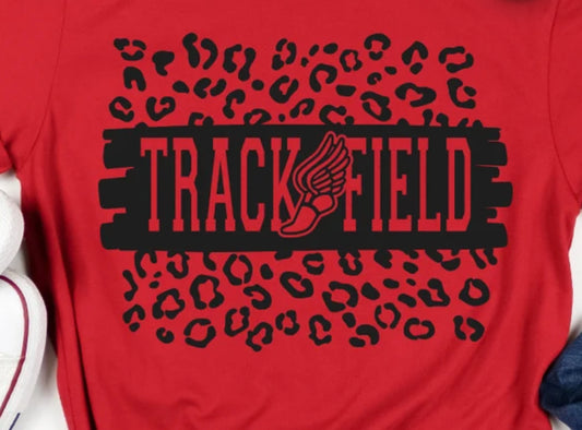 Track and Field Leopard Print