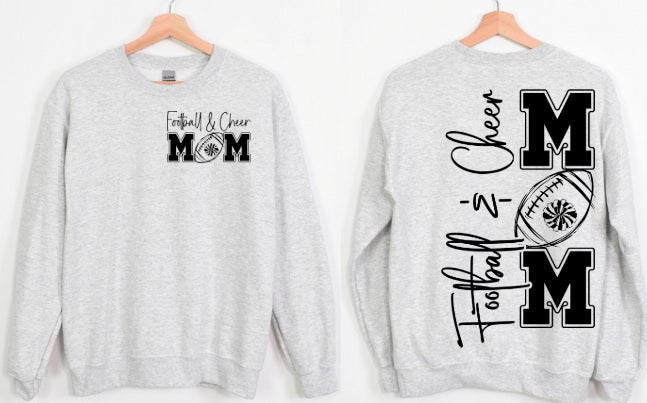 Football/Cheer Mom Tee or Crewneck