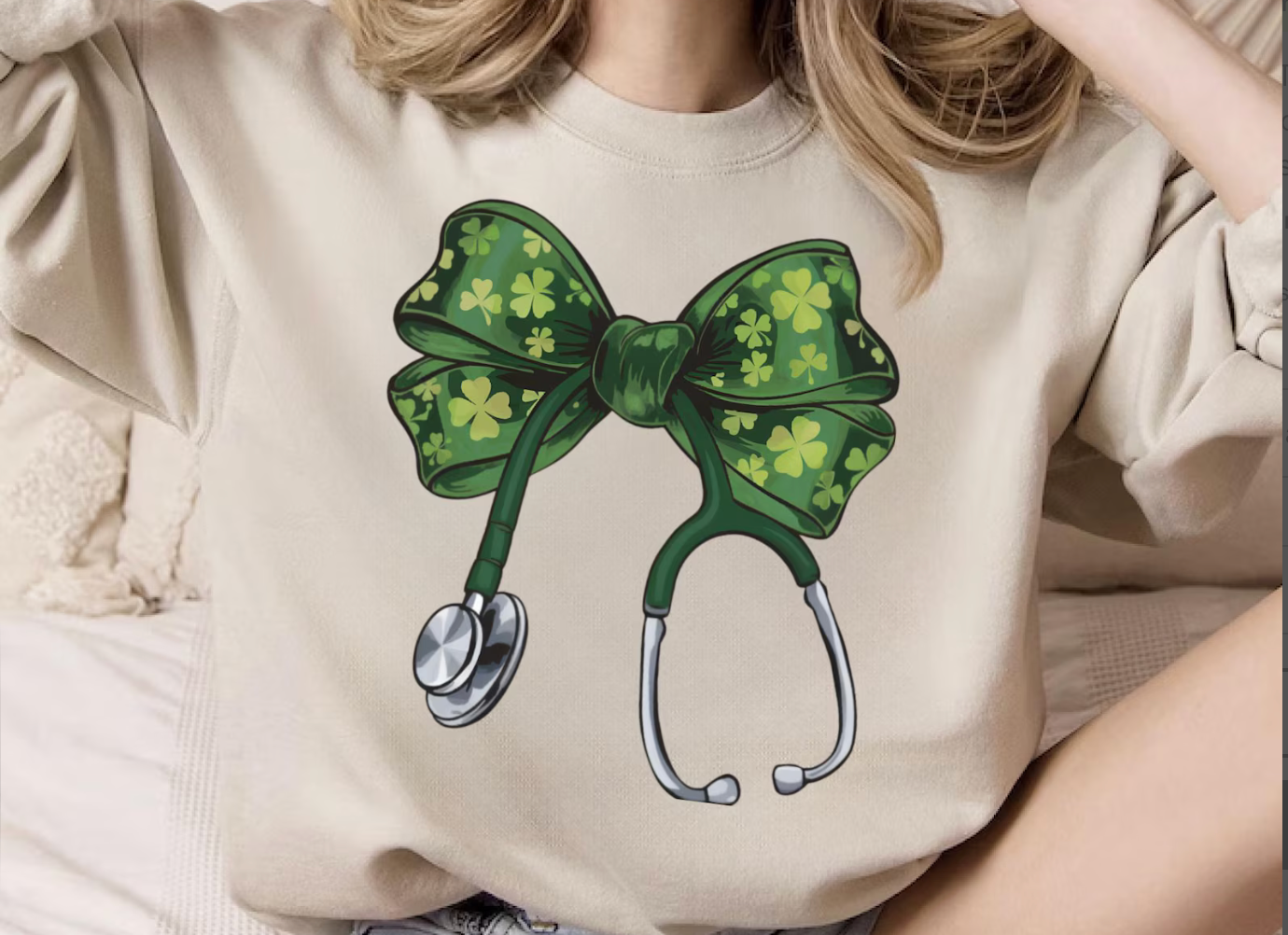 St Patrick's Nurse Crewneck