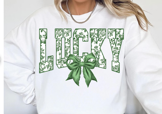 Lucky Bow Crewneck