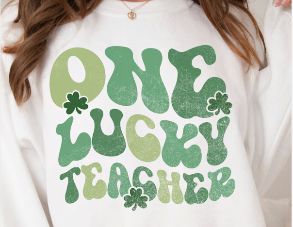 One Lucky Teacher Crewneck