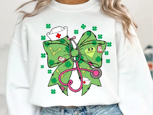 St Patrick's Nurse Crewneck
