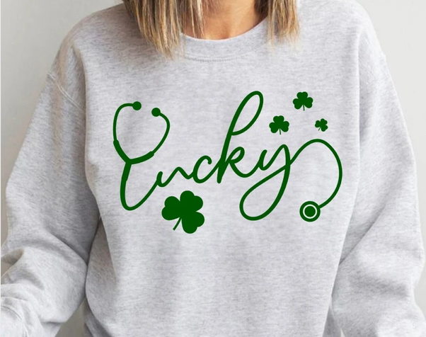 St Patrick's Nurse Crewneck