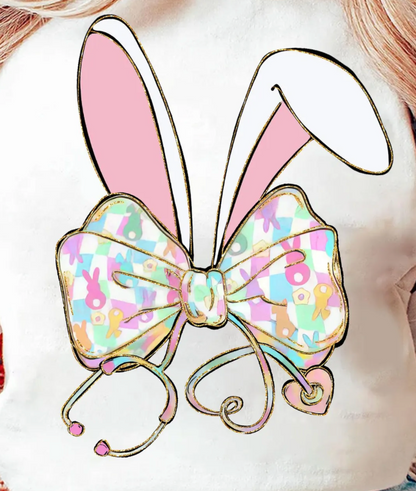 Bunny Ears Stethoscope Tee