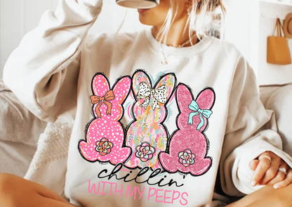 Chillin with my Peeps Bunny Tee