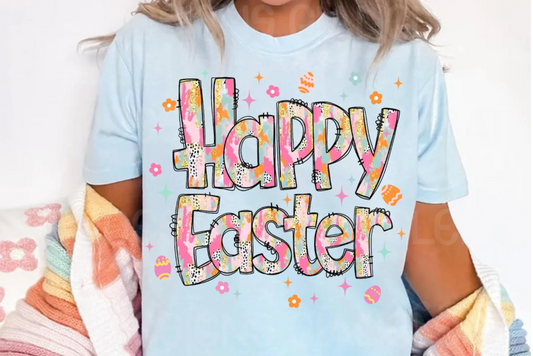 🎨🐰 Watercolor Happy Easter Tee! 🐰🎨