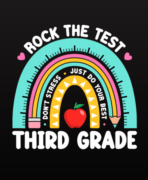 3rd Grade Rock the Test T-Shirt