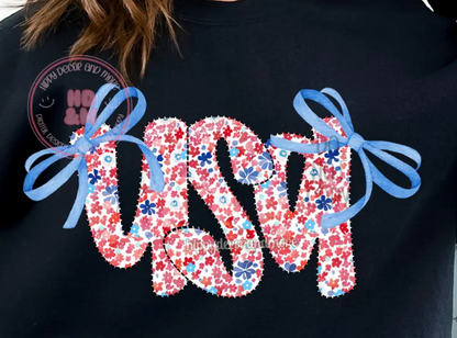 USA Bow T-Shirt/Crewneck