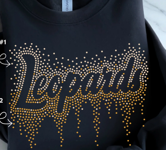 Leopard Spangle DRIP T-Shirt