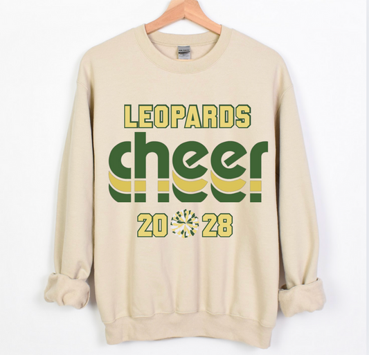 Leopard CHEER Crewneck