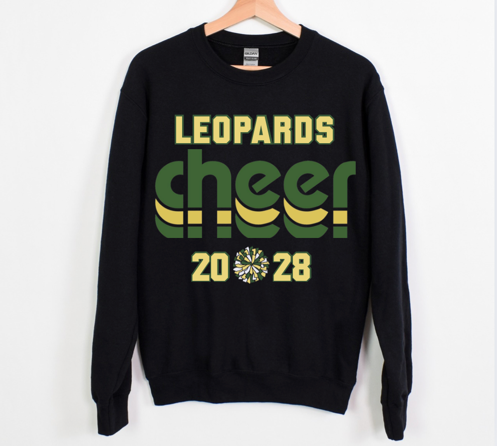 Leopard CHEER Crewneck