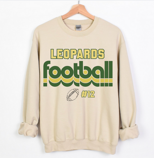 Leopard Football Crewneck