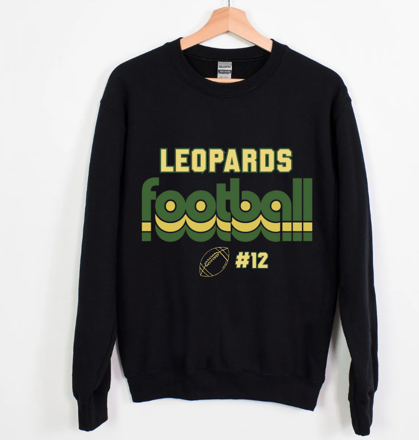 Leopard Football Crewneck