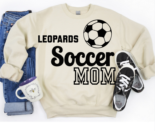 Leopard Soccer Mom Crewneck/Tee