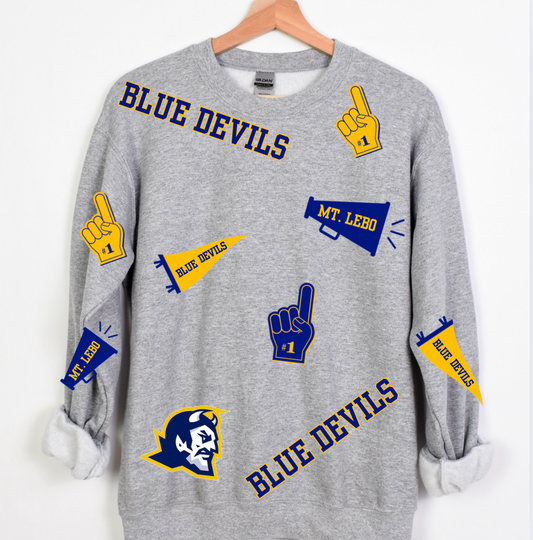 Mt Lebo Blue Devils Spirit Sweatshirt