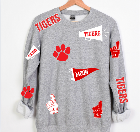 Moon Area Tigers Spirit Crewneck/Tshirt