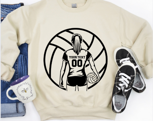Volleyball Player Tee/Crew
