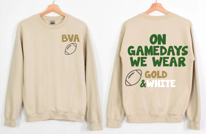 On Game Days We wear Gold and White