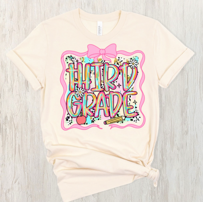 Watercolor Grade Level Tees