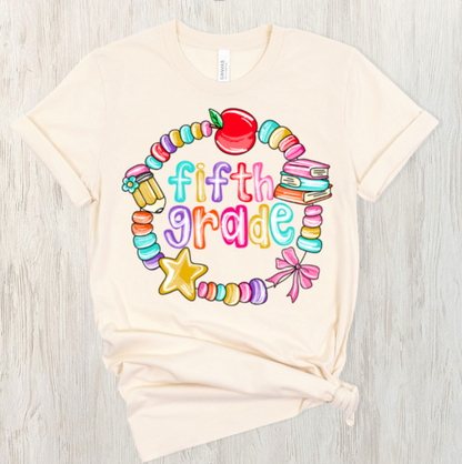 Friendship Bracelet Grade Level tee