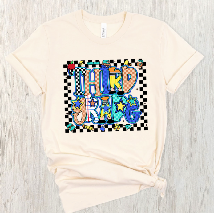 Colorful Grade Level Tee
