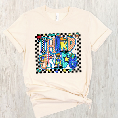 Colorful Grade Level Tee