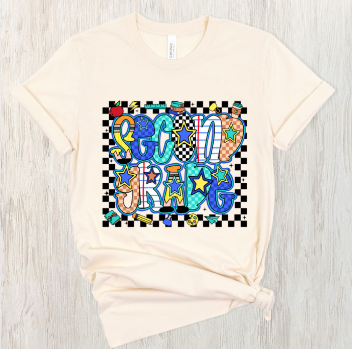 Colorful Grade Level Tee