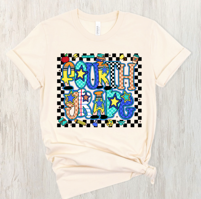 Colorful Grade Level Tee