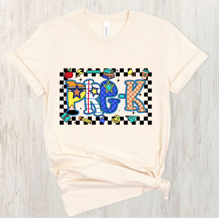 Colorful Grade Level Tee