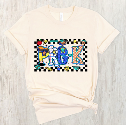 Colorful Grade Level Tee